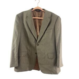 Jos. A. Bank Signature Silk Wool Blend Plaid Blazer Sport Jacket 42 SH Gordon